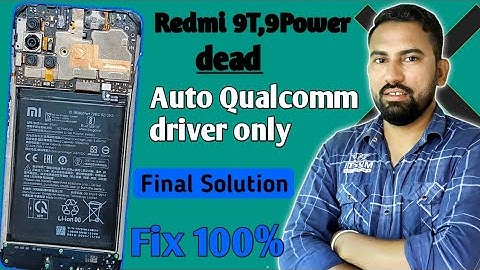 Redmi 9T,9,9power only Qualcomm Port full dead solution | Redmi 9 power only edl mode dead phone