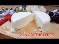 ⭐ Solo LECHE FRESCA y VINAGRE... Receta de queso fresco casero SIN CUAJO NI LIMÓN