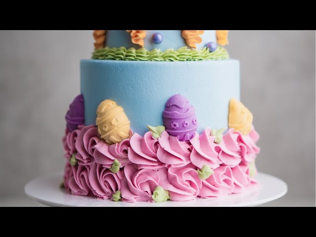 How to Decorate a Fun Easter Cake with Buttercream and Chocolate
