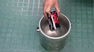 Coke Can in Liquid Nitrogen
