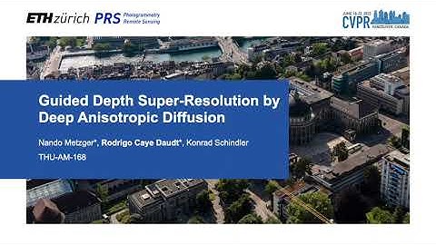 CVPR 2023: Guided Depth Super-Resolution by Deep Anisotropic Diffusion