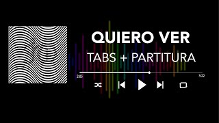 Café Tacvba - Quiero Ver (Bass Cover/Tabs + Partitura + Acordes)