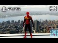 SPIDER-MAN PS5 No Way Home Suit Gameplay PS5 4K 60FPS