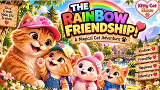 Full Mama Cat & Friends 🌈 Rainbow Adventure | Cute Cat Story for Kids | Friendship Animation Guide