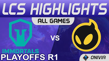 IMT vs DIG Highlights ALL GAMES Round1 LCS Summer Playoffs 2021 Immortals vs Dignitas by Onivia