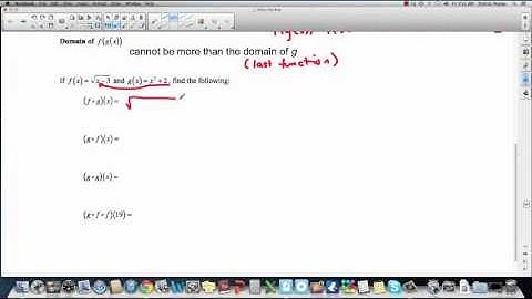 PreCalc 12: 1.3 Composite Functions