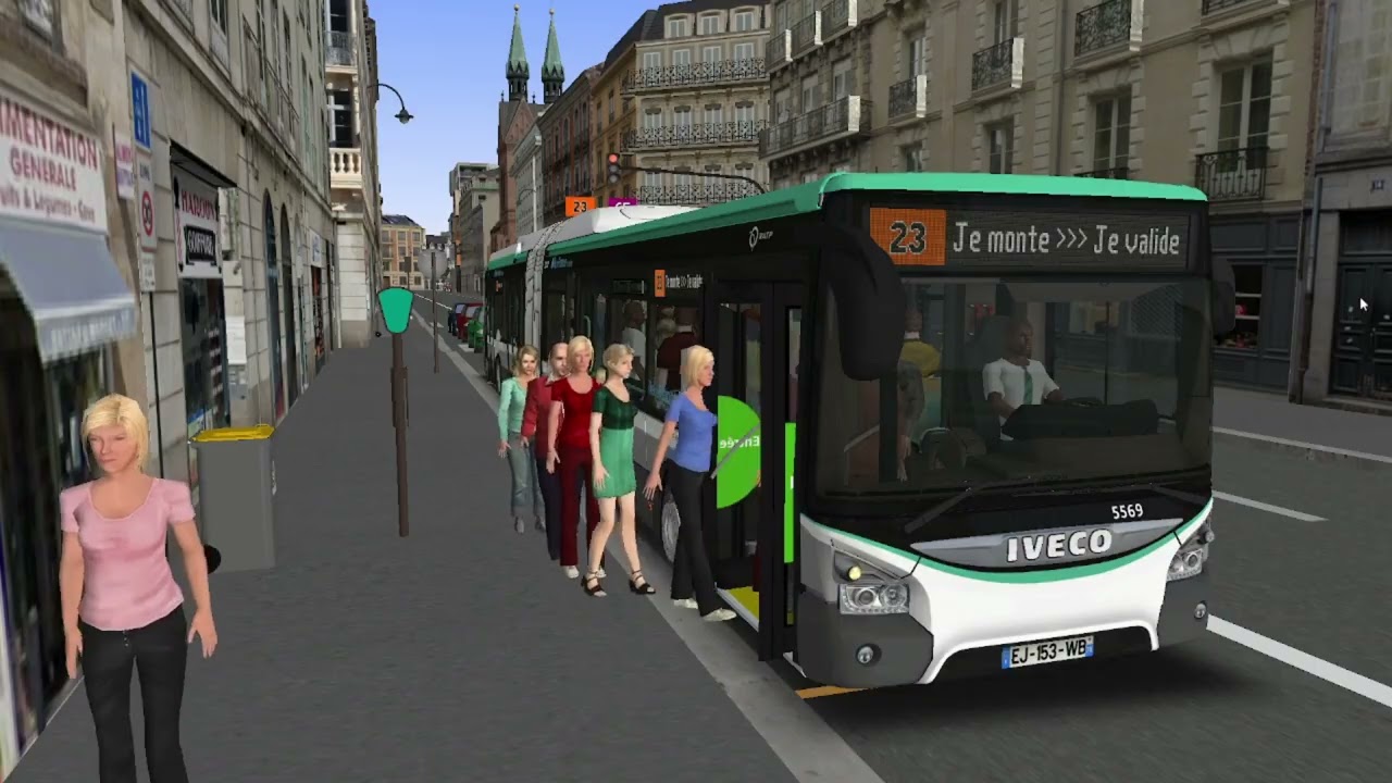 OMSI 2 Région Parisienne | Ligne 23 Gare de l'Est → Gare de Lyon