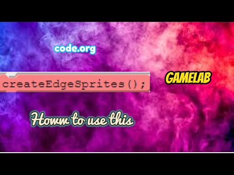 How to use edge sprites in code org gamelab