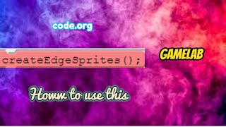 How to use edge sprites in code org gamelab