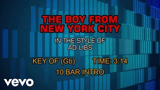 Ad Libs - The Boy From New York City (Karaoke)