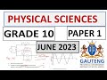 2023 GRADE 10 PHYSICAL SCIENCES PAPER 1 JUNE (THUNDEREDUC)