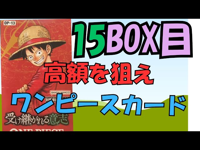 15箱目】ワンピースカード《受け継がれる意志》開封！15連続チャレンジ