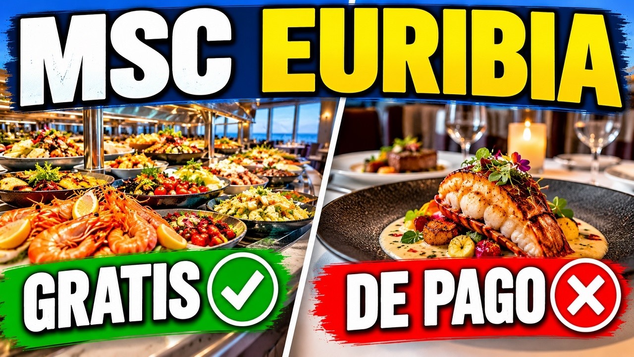 MSC EURIBIA 🚢 RESTAURANTES Incluidos y de Pago | Guía Completa