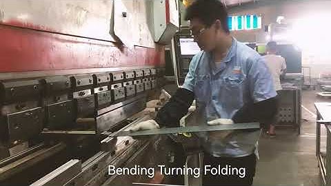 Chinese factory.Production process of sheet metal cabinets.