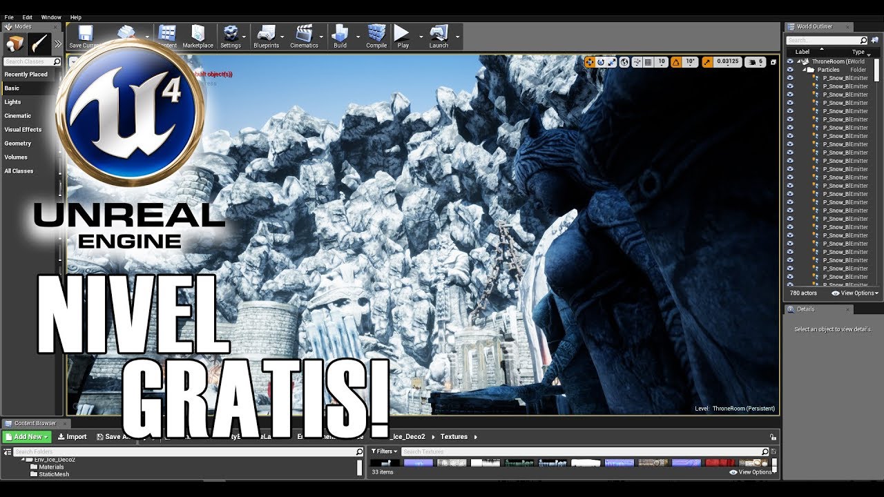 Crear un nivel en Unreal Engine 4 con contenido gratuito! Inspector ...