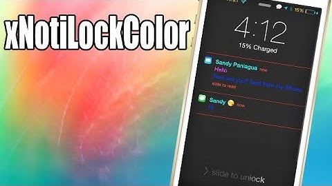 xNotiLockColor - iOS 7 Cydia Tweak