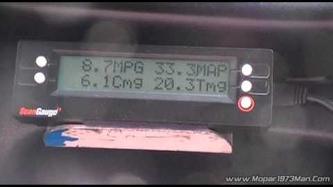 ScanGauge II and Dodge Cummins MAP sensor error