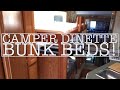 Truck Camper Dinette Bunk. RV Bunk