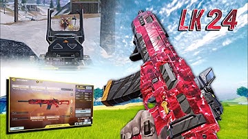 FAST ADS + 0 RECOIL + LONG RANGE LK24 BEST GUNSMITH in SEASON 11 | best setup | COD MOBILE