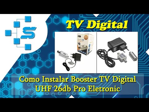 Como Instalar Booster TV Digital UHF 26db Pro Eletronic