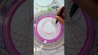 One stroke at a time, unlocking the unique romance of geometry. #KaleidoscopeRulerDrawing #draw
