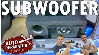 SUBWOOFER EINBAUEN | Endstufe nachrüsten [Tutorial] HD subwoofer car