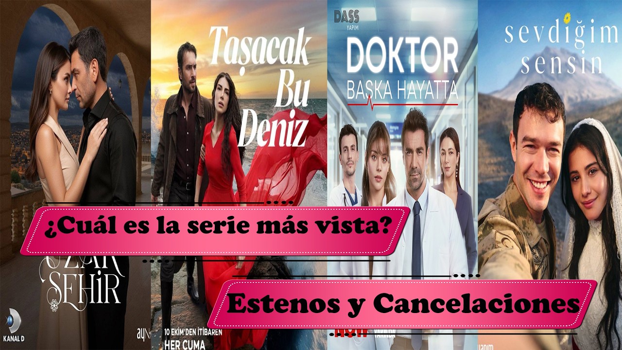 💥Top 3 de series más vistas, cancelaciones y estrenos 💥Ratings de la semana