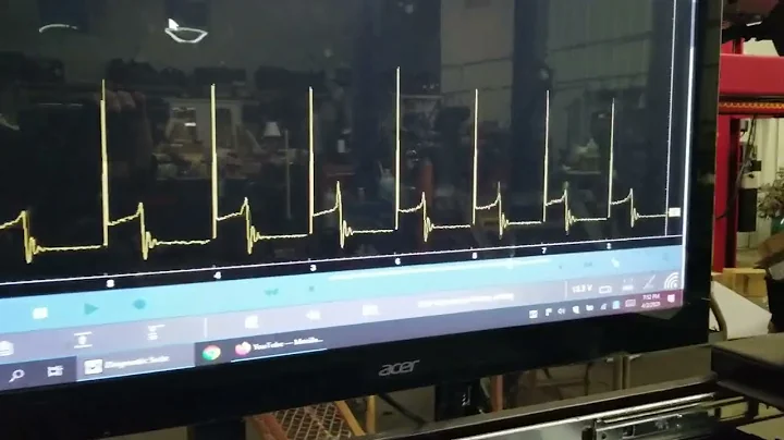 Using an ignition scope to find a misfire caused from a lean cylinder from a bad injector