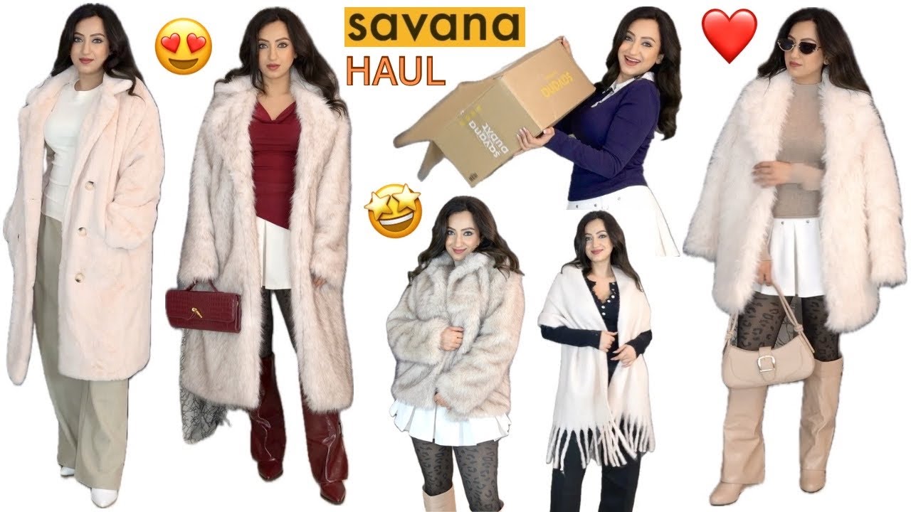Зимняя коллекция SAVANA, февраль 2026 | Меховые пальто | Купон - Aishwarya66