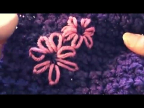 ქსოვის გაკვეთილი - ქარგვა ნაქსოვზე