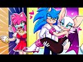 Why does sonic keep running away from amy  very sad story but happy ending  sonic life stories