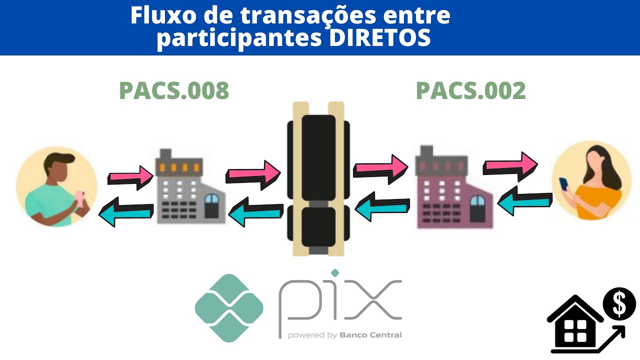 PIX - Fluxo de transações entre participantes DIRETOS - YouTube