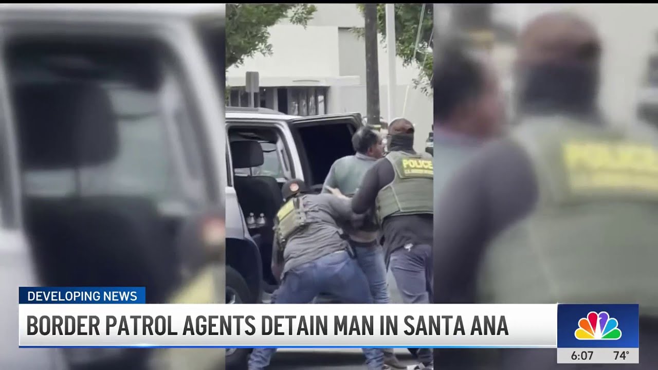 Border Patrol agents detain man in Santa Ana, sparking protests and ...