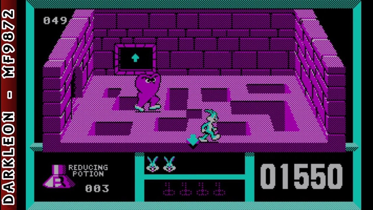 Bugs Bunny HareBrained Adventure © 1990 HiTech PC DOS Gameplay
