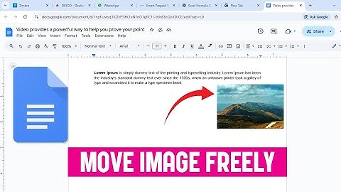 Hoe je een afbeelding overal in Google Docs kunt verplaatsen