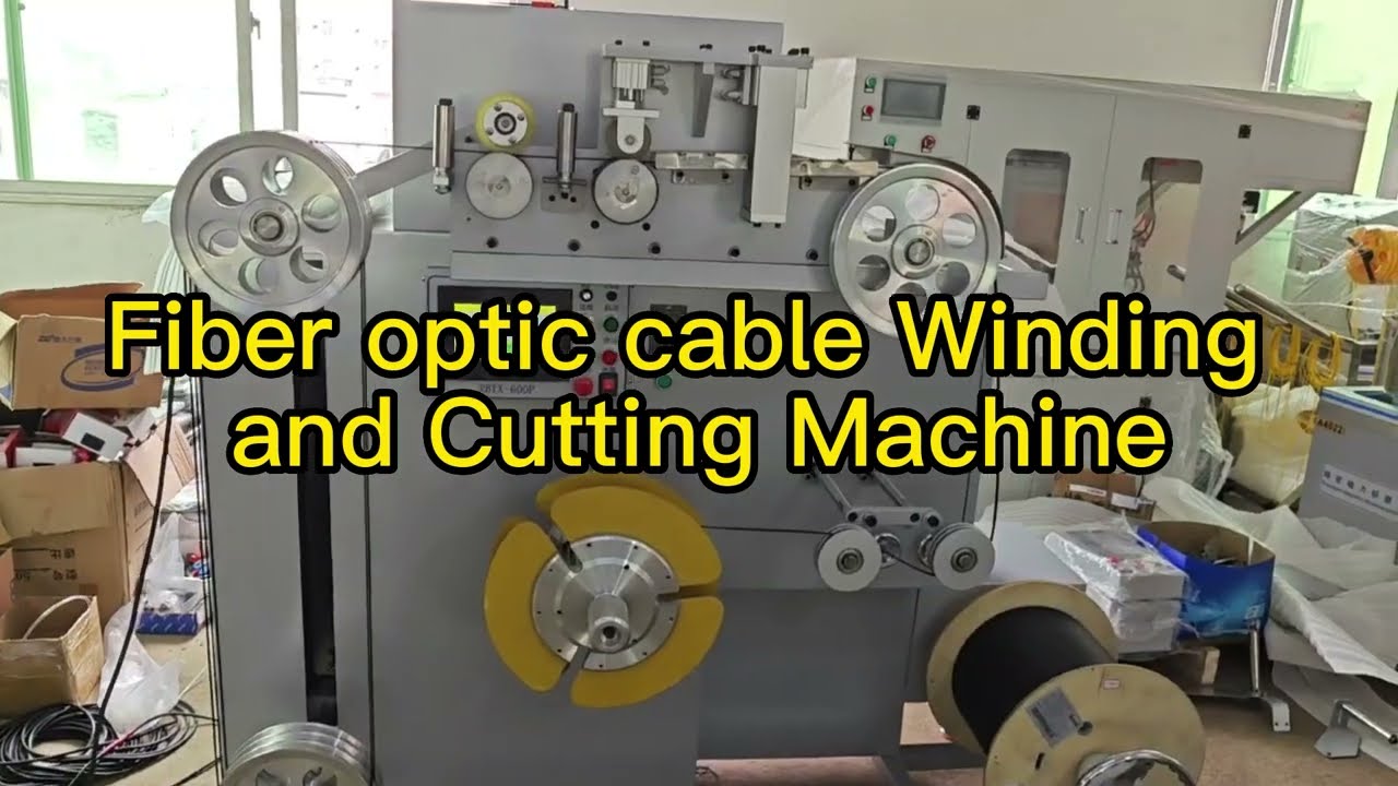 Fiber optic cable winding and Cutting Machine