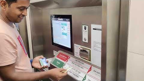 How to purchase tickets from a metro rail vending machine Dhaka. #mrt6 #metrorail #vendingmachine