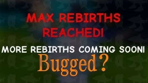Is the rebirth Section Bugger? (rebirth 7 early release🤔?)