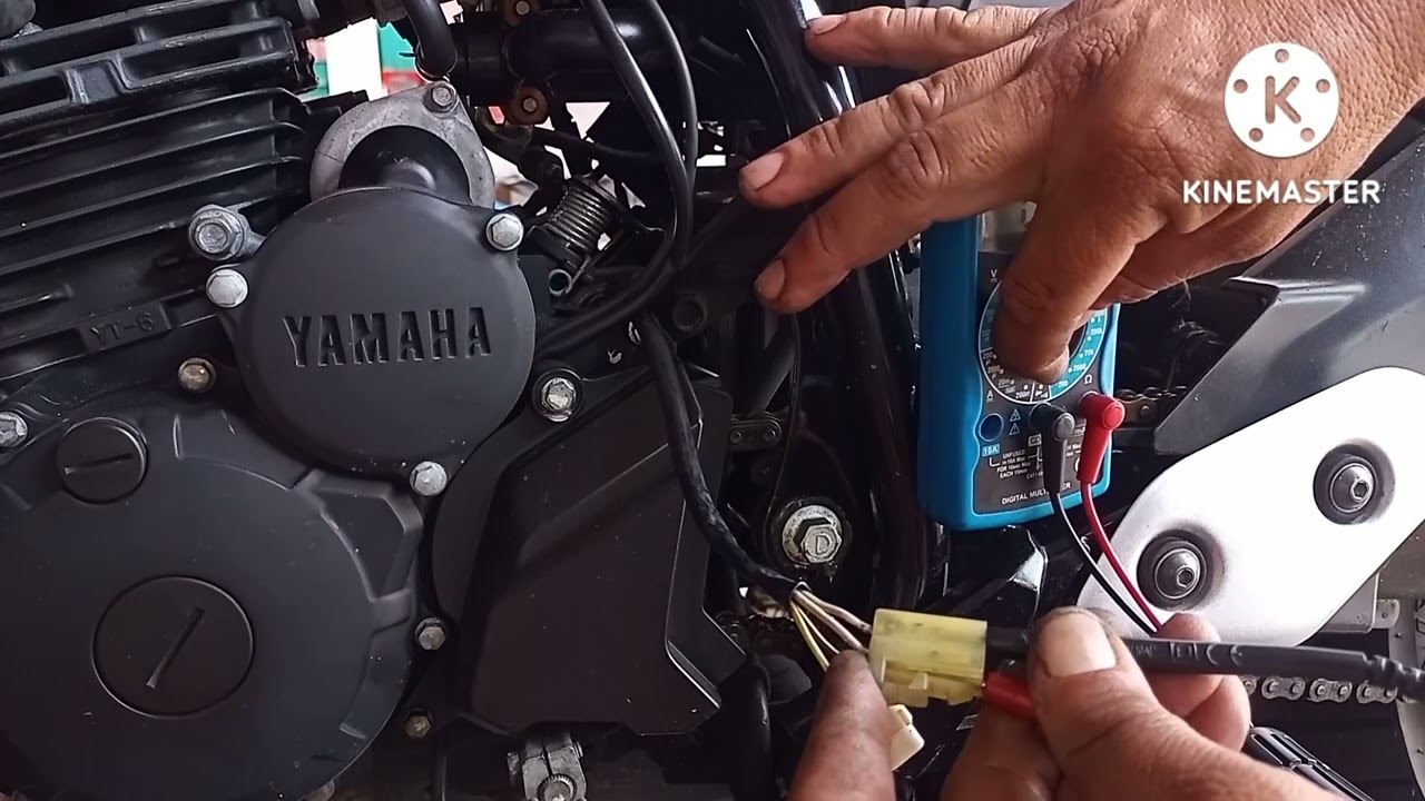 Diagnóstico e testes Yamaha fazer250 2019, descarregando bateria.