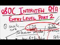 Entry level soc analyst interview questions and answers for freshers  part 2 soc interview qa
