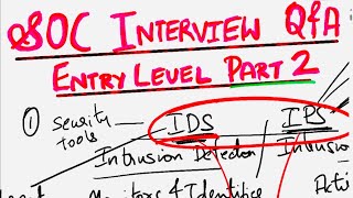Entry level SOC Analyst Interview Questions and Answers for Freshers | Part 2| SOC Interview Q&A
