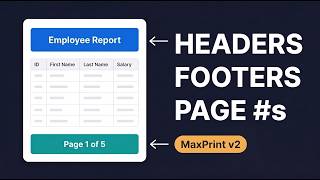 How to Add Headers, Footers & Dynamic Page Numbers in Oracle APEX Reports | MaxPrint v2