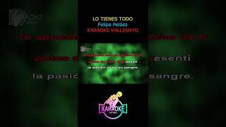 Lo tienes todo - Felipe Peláez (Karaoke vallenato)