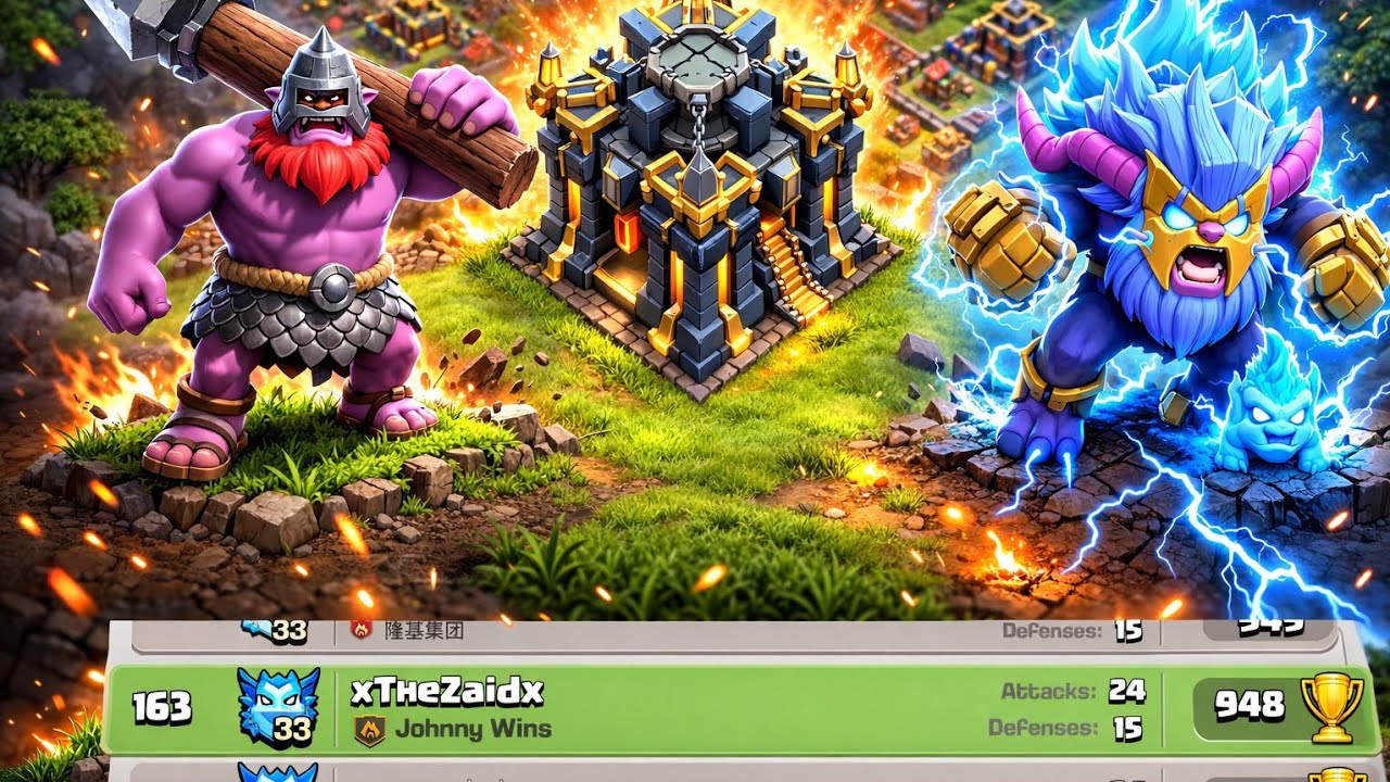 Can I hit legend as th17 (not maxed)with this army? Th17 vs 18 attacks at electro 33🔥