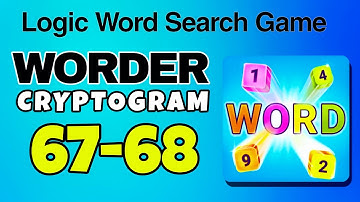 WORDER Logic Word Search Game level 67 68