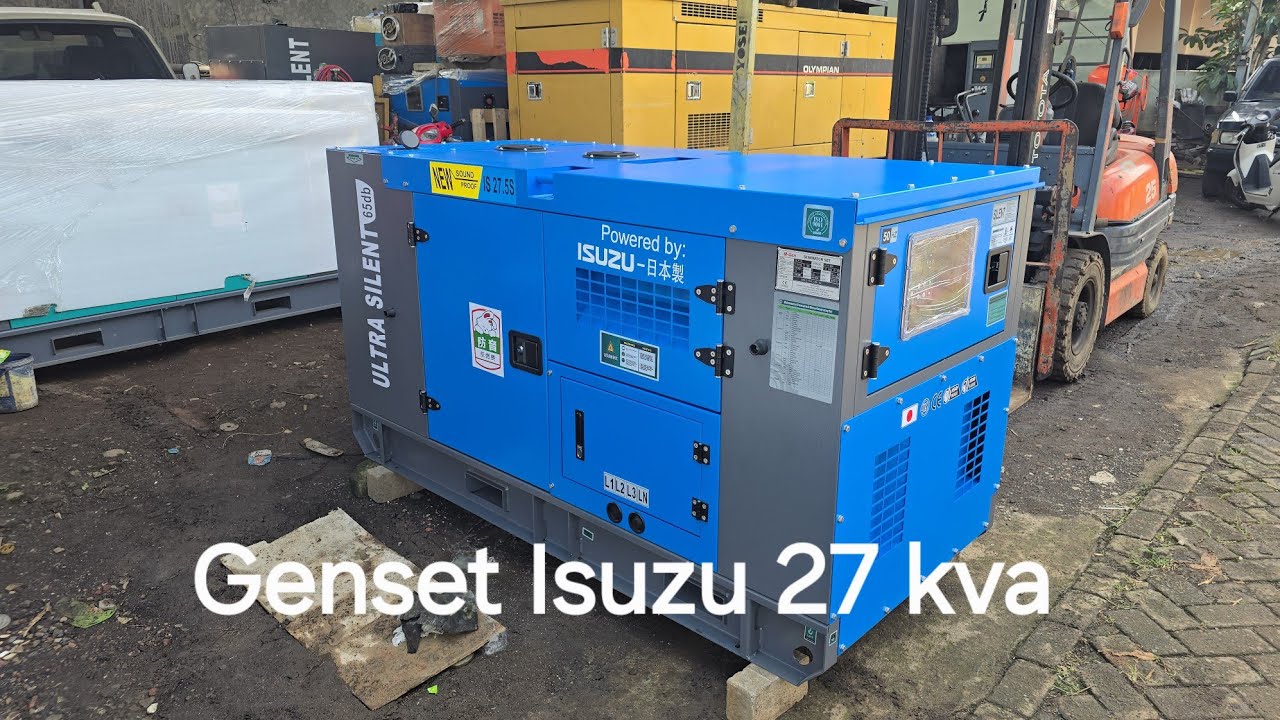 Penampakan Genset Isuzu 27 kva Baru 