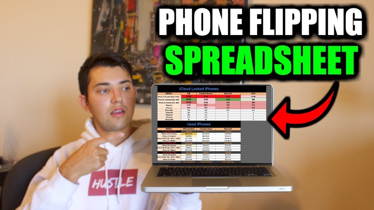 I Created A PHONE FLIPPING SPREADSHEET | Vlog 026