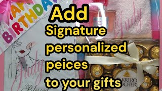 Add special personalized pieces to give your gift that magic touch . Special Birthday gift