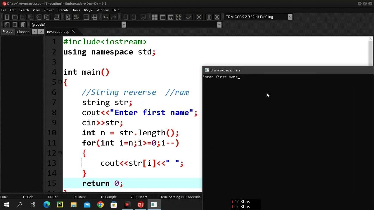 How to Reverse string in c++ | Reverse a string in C++ | How to Reverse ...