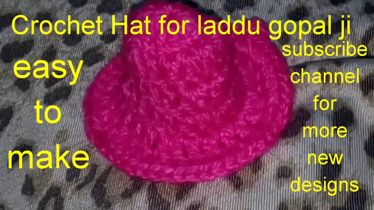 How to make/Crochet/Hat/for/laddu gopal 